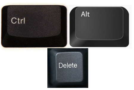control alt delete without keyboard